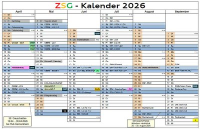 ZSG-Kalender-Blatt